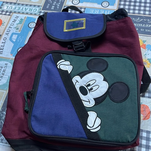 Mickey Unlmited Handbags - Mickey Unlimited Vintage Mickey Mouse Backpack